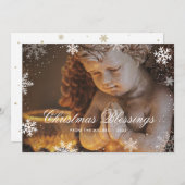 Religiöse Christliche Engel Snowflake Weihnachten (Vorne/Hinten)