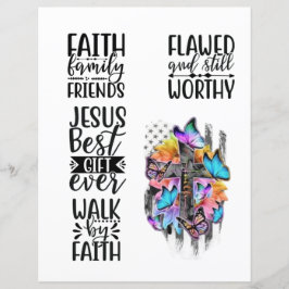 Religiöse Christliche Jesus zitiert Bibelverse