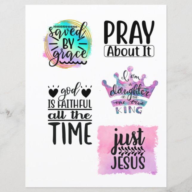 Religiöse Christliche Jesus zitiert Bibelverse (Vorderseite)