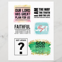 Religiöse Christliche Jesus zitiert Bibelverse