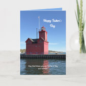 Religiöse Christliche Leuchtturm-Vathers-Tageskart Karte (Vorderseite)