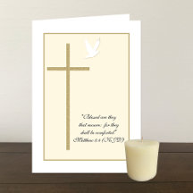 Religiöse Christliche Sympathiekarte — Kreuz & Tau