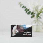 Religiöse Christliche Taube Spirituelle Kirche Lob Visitenkarte (Stehend Vorderseite)