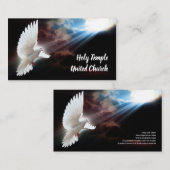 Religiöse Christliche Taube Spirituelle Kirche Lob Visitenkarte (Vorne/Hinten)