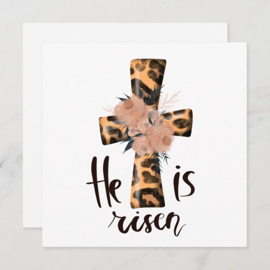 Religiöse Christliche Taufe Einladung (Vorne/Hinten)