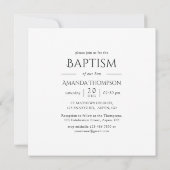 Religiöse Christliche Taufe Einladung (Rückseite)