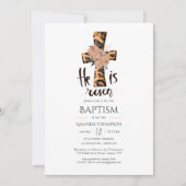 Religiöse Christliche Taufe Einladung (Vorderseite)