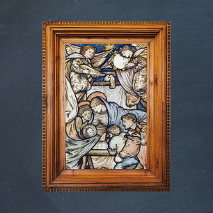 Religiöse christliche Weihnachtsgeburt Burne-Jones Poster