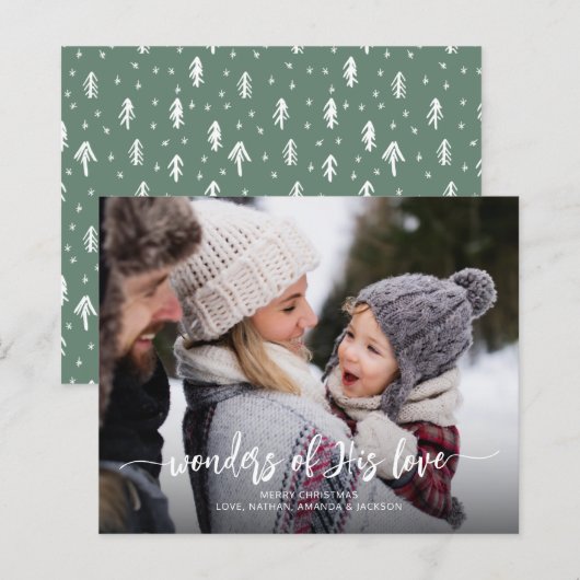 Religiöse Christliche Weihnachtskarte (Vorne/Hinten)