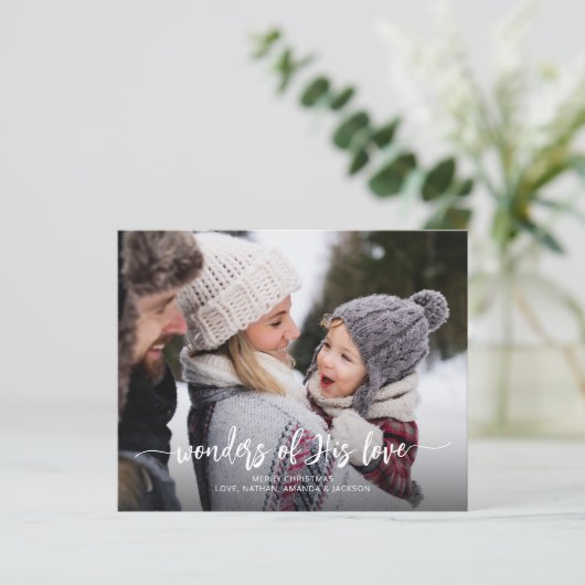 Religiöse Christliche Weihnachtskarte (Stehend Vorderseite)