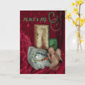 Religiöse Christliche Weihnachtskarte Jesus & ange Karte (Gelbe Blume)