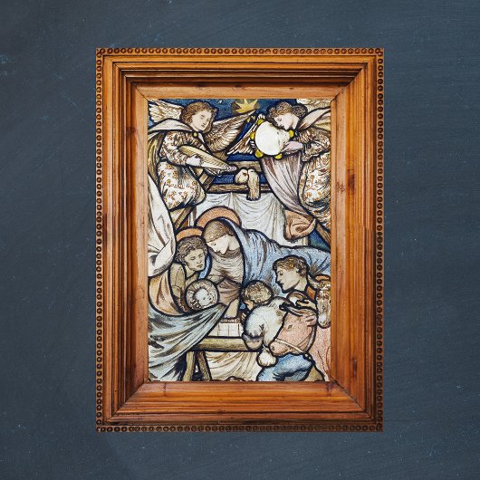 Religiöse Christliche Weihnachtskrippe Burne-Jones Poster