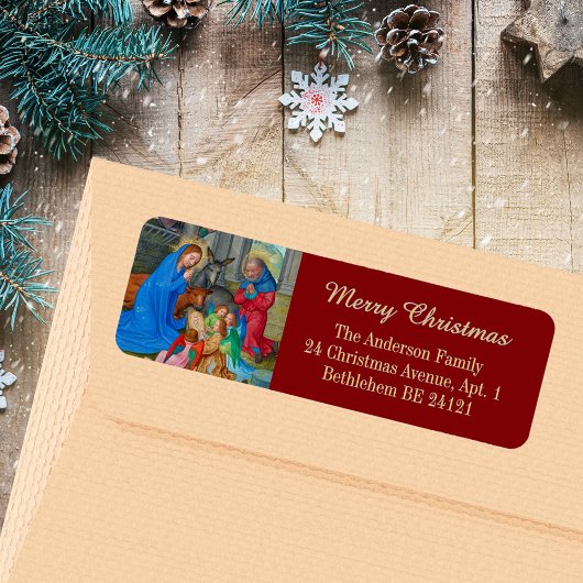 Religiöse Christliche Weihnachtskrippe im Mittelal