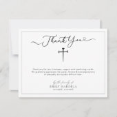 Religiöse Cross Beerdigung Danke Karte (Vorderseite)