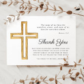 Religiöse Cross Beerdigung Dankeskarte