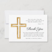 Religiöse Cross Beerdigung Dankeskarte (Vorderseite)