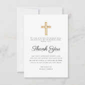 Religiöse Cross Beerdigung Dankeskarte (Vorderseite)