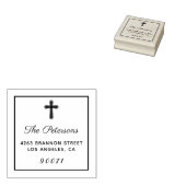 Religiöse Cross Custom Personalisiert Rücksendeadr Gummistempel (Stempel)