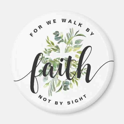 Religiöse Cross Faith Bible Verse Magnet (Vorne)