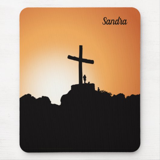 Religiöse Cross Sunset Mouse Pag Mousepad (Vorne)