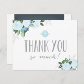 Religiöse die Blumenblüte dankt Ihnen, Foto zu Dankeskarte (Vorne/Hinten)