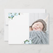 Religiöse die Blumenblüte dankt Ihnen, mit Foto zu Dankeskarte (Rückseite)