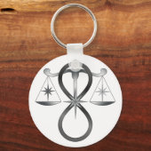 Religiöse Einheit Gott Symbol Pagan Monochrome Schlüsselanhänger (Vorderseite)