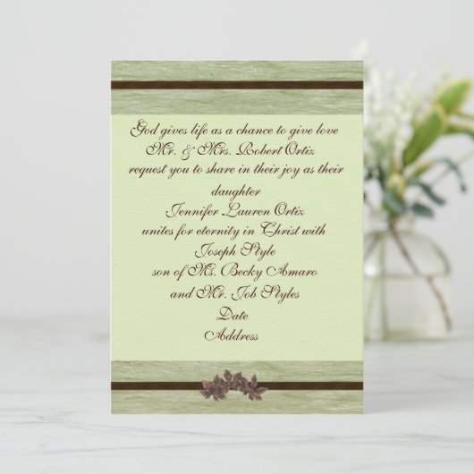 Religiöse Einladung (Stehend Vorderseite)