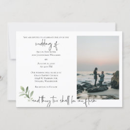 Religiöse Einladung 2 Foto Hochzeit