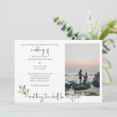 Religiöse Einladung 2 Foto Hochzeit (Stehend Vorderseite)