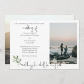 Religiöse Einladung 2 Foto Hochzeit (Vorne/Hinten)