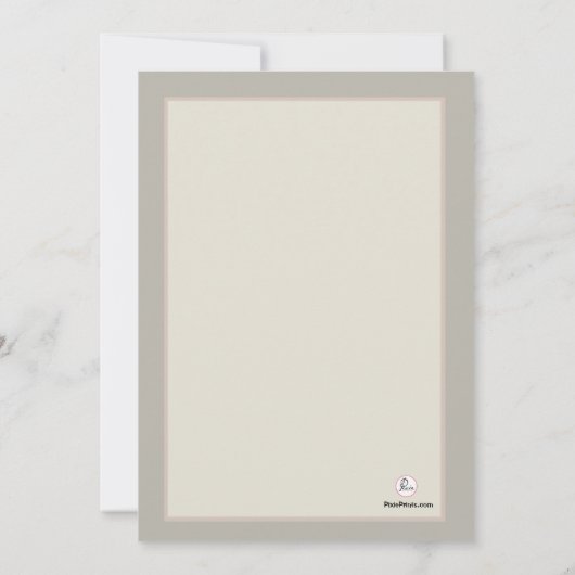 Religiöse Einladung über Wasserzeichen (Rückseite)