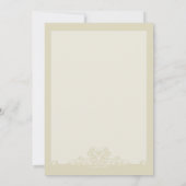 religiöse Einladung von Creme (Rückseite)