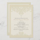 religiöse Einladung von Creme (Vorne/Hinten)