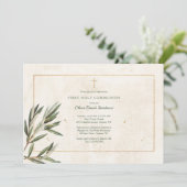 Religiöse Einladungen für Olivenzweige (Stehend Vorderseite)