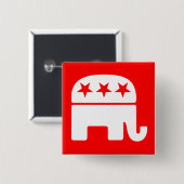 Religiöse Elefantenschaltfläche Button (Vorne & Hinten)