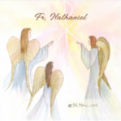 Religiöse Engel Personalisiert Aufkleber (Vorderseite)