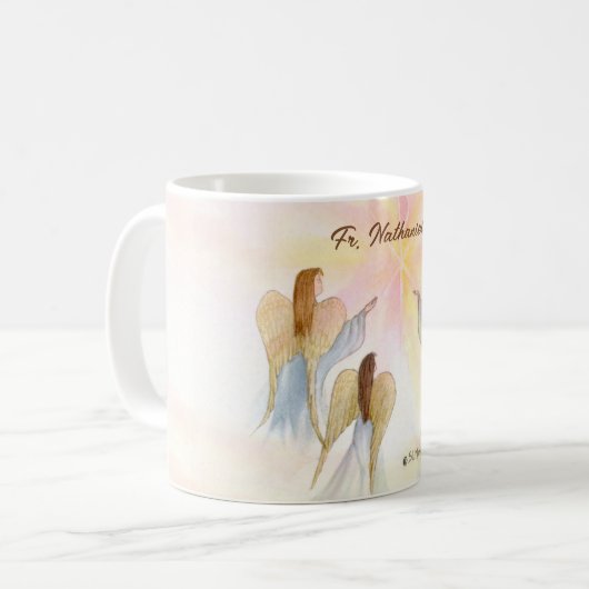 Religiöse Engel Personalisiert Kaffeetasse (Vorderseite Links)