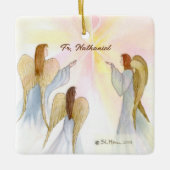 Religiöse Engel Personalisiert Keramikornament (Vorderseite)