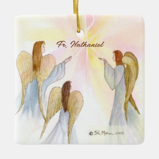 Religiöse Engel Personalisiert Keramikornament (Vorderseite)