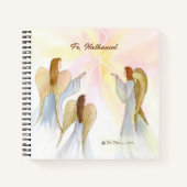 Religiöse Engel Personalisiert Notizblock (Vorderseite)
