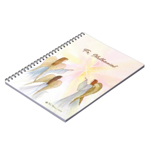 Religiöse Engel Personalisiert Notizblock (Linke Seite)