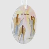 Religiöse Engel Personalisiert Ornament (Vorderseite)