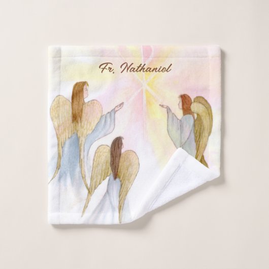 Religiöse Engel Personalisiert Waschlappen (Waschlappen)