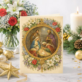 Religiöse Epiphanie Drei Könige Gebet Jesus Feiertagskarte