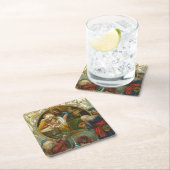 Religiöse Epiphany Jesus Mary Joseph Weihnachten Rechteckiger Pappuntersetzer (Vor Ort)