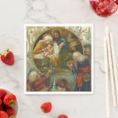 Religiöse Epiphany Jesus Mary Joseph Weihnachten Serviette (Beispiel)