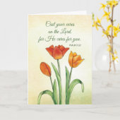 Religiöse Ermutigung in der Karikatur Karte (Gelbe Blume)