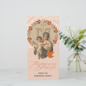 Religiöse Erntedank Jungfrau Mary Jesus katholisch Dankeskarte (Stehend Vorderseite)