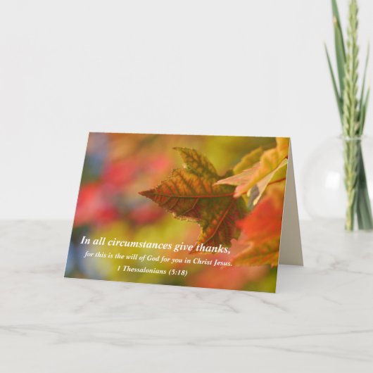 Religiöse Erntedank-Karte Feiertagskarte (Vorderseite)